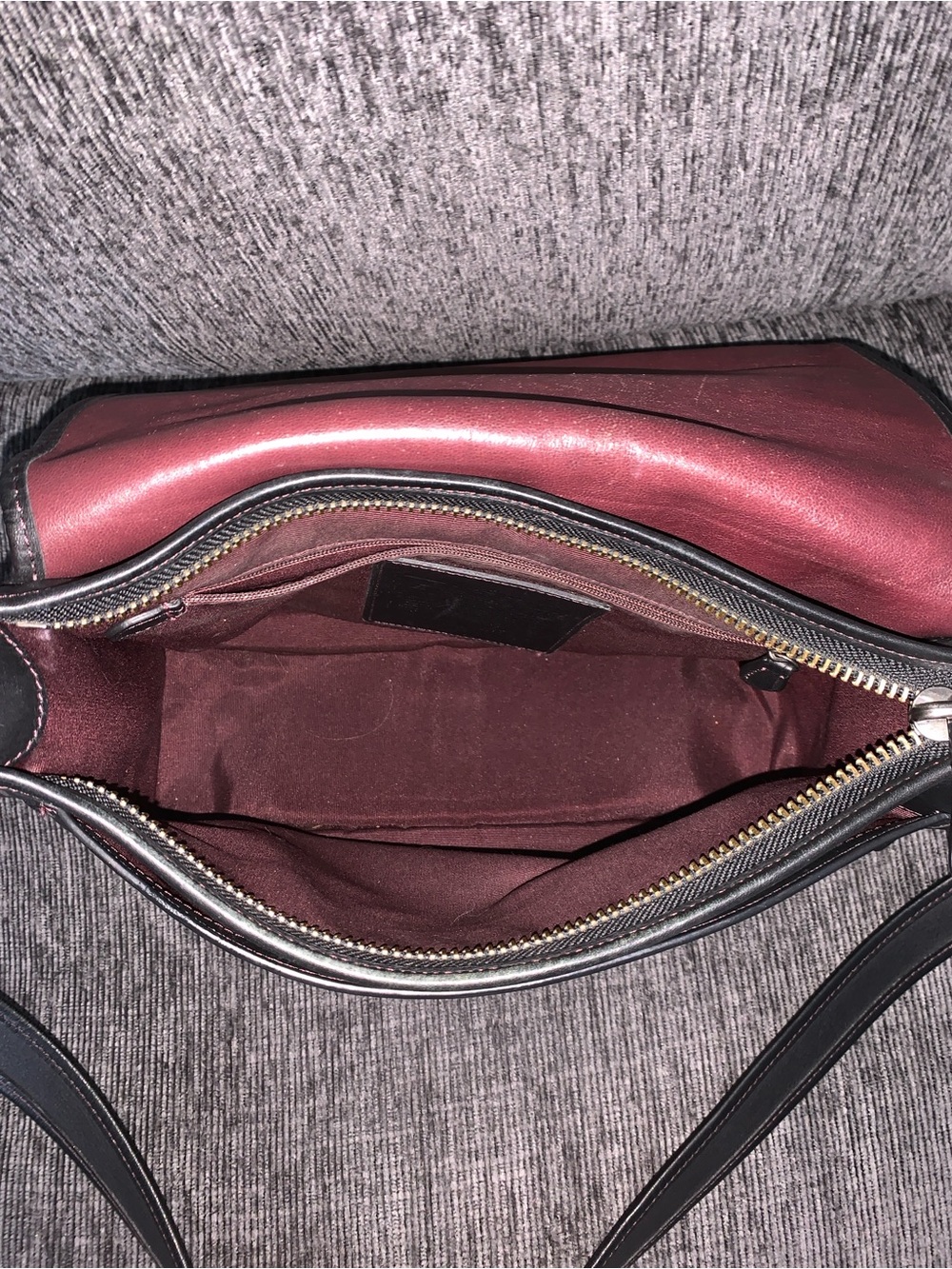 Limited Edition 75th Anniversary Saddle Bag | Black & Burgundy #38247 - Picture 9 of 16